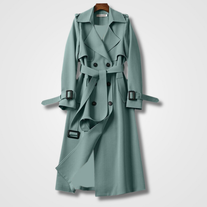 Women's Classic Double-Breasted Trench Coat