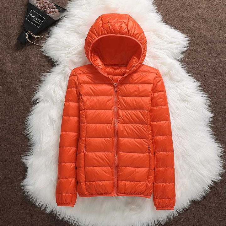 Women's Lightweight Quilted Puffer Jacket with Hood