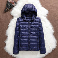 Women's Lightweight Quilted Puffer Jacket with Hood