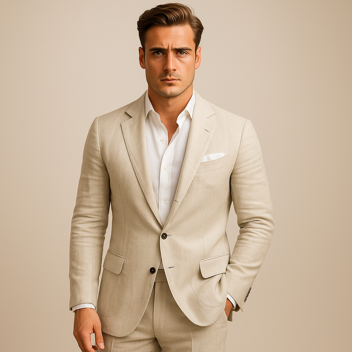 Men's Lightweight Linen Tailored Blazer