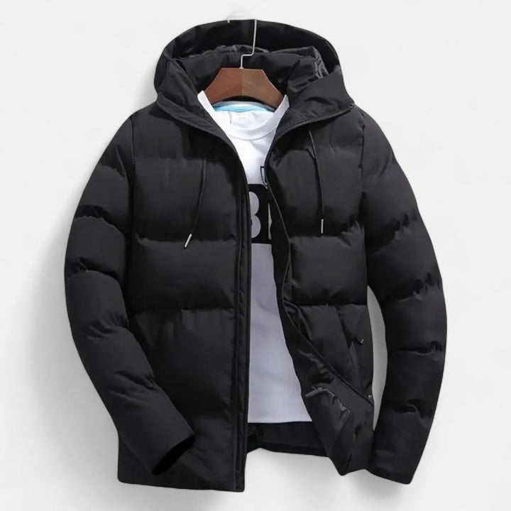 Men's Lightweight Down Quilted Hooded Puffer Jacket