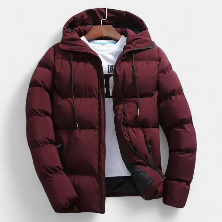 Men's Lightweight Down Quilted Hooded Puffer Jacket