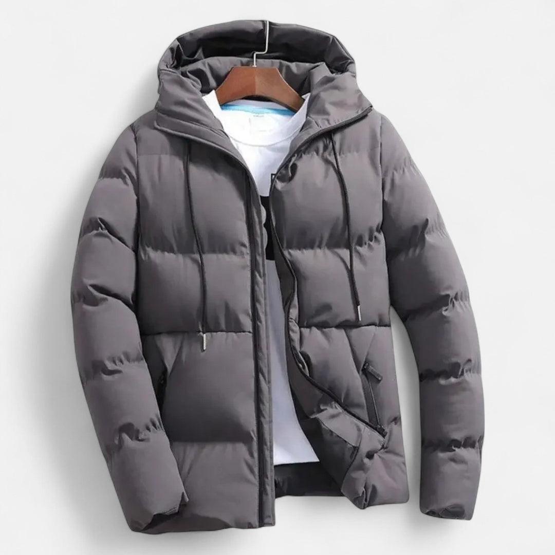 Men's Lightweight Down Quilted Hooded Puffer Jacket