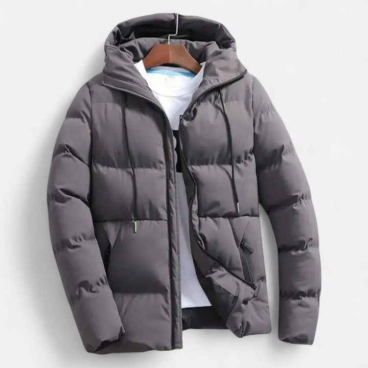 Men's Lightweight Down Quilted Hooded Puffer Jacket