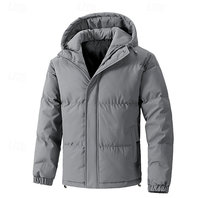 Men's Warm Insulated Hooded Puffer Jacket