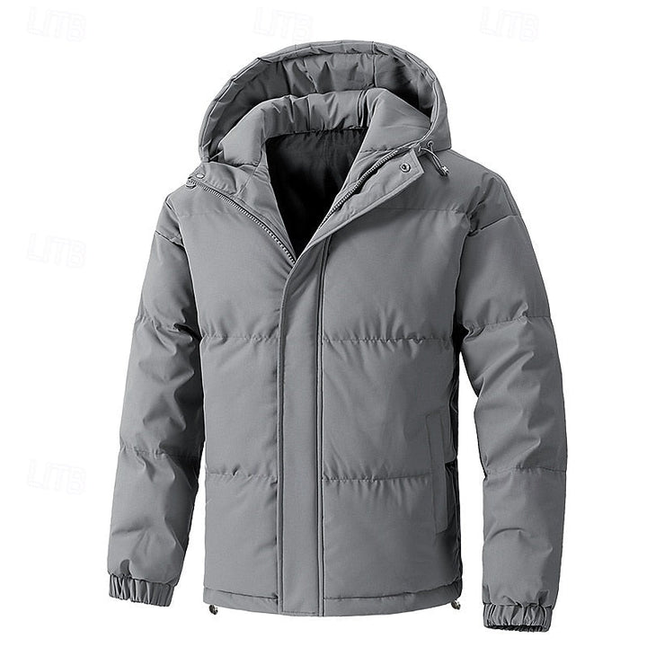 Men's Warm Insulated Hooded Puffer Jacket