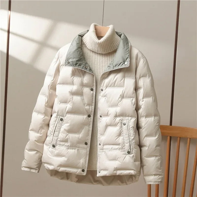 Women's Elegant Quilted Puffer Jacket