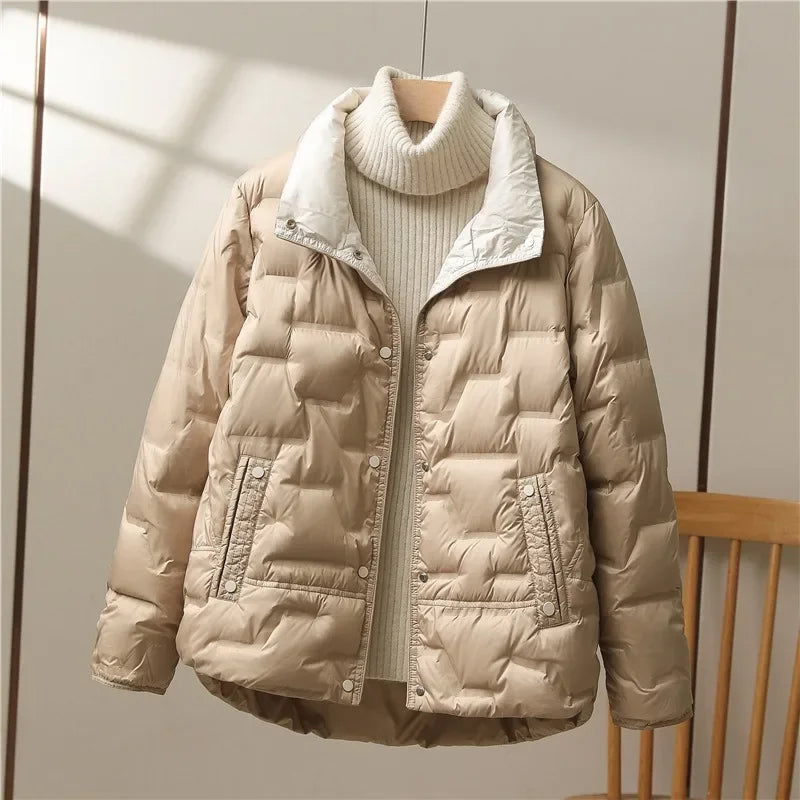 Women's Elegant Quilted Puffer Jacket