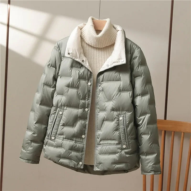 Women's Elegant Quilted Puffer Jacket