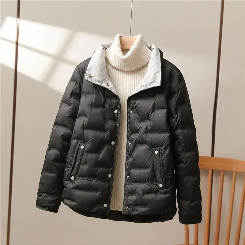 Women's Elegant Quilted Puffer Jacket