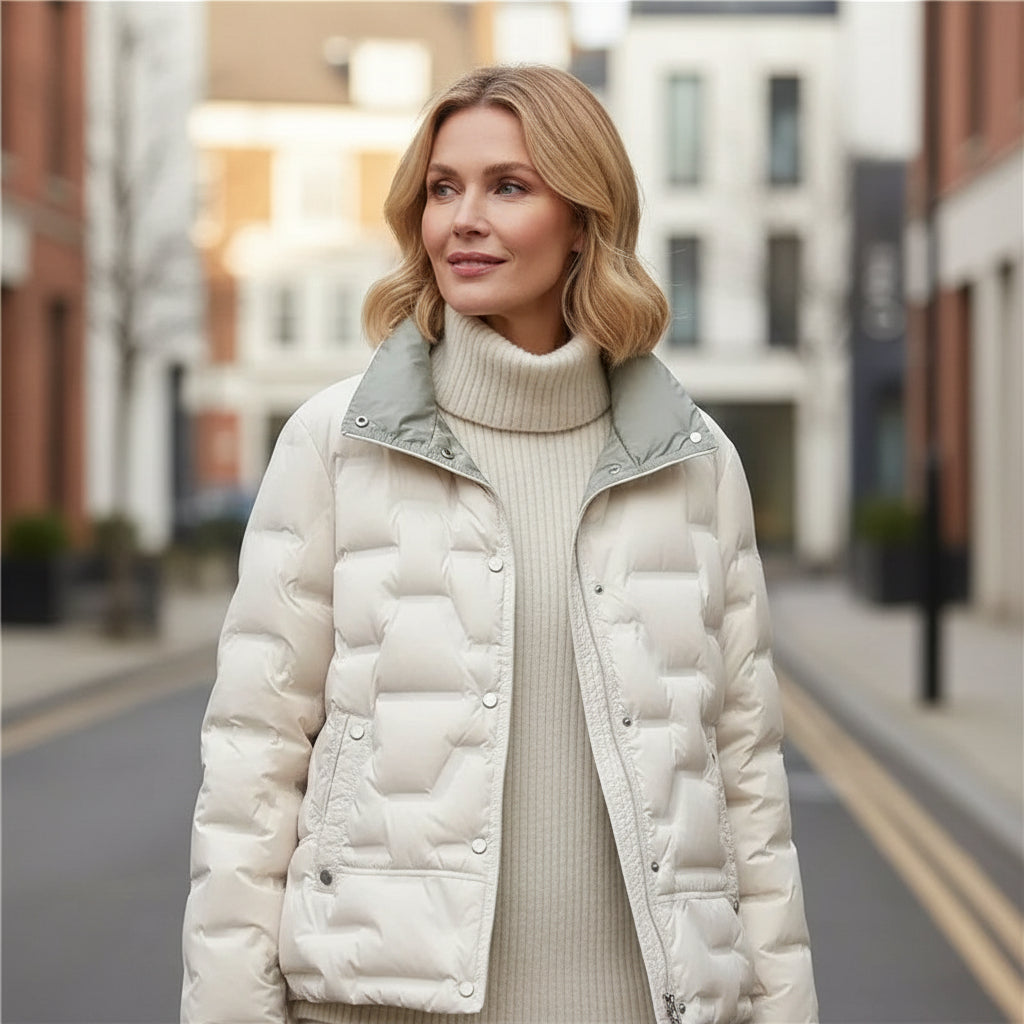 Women's Elegant Quilted Puffer Jacket