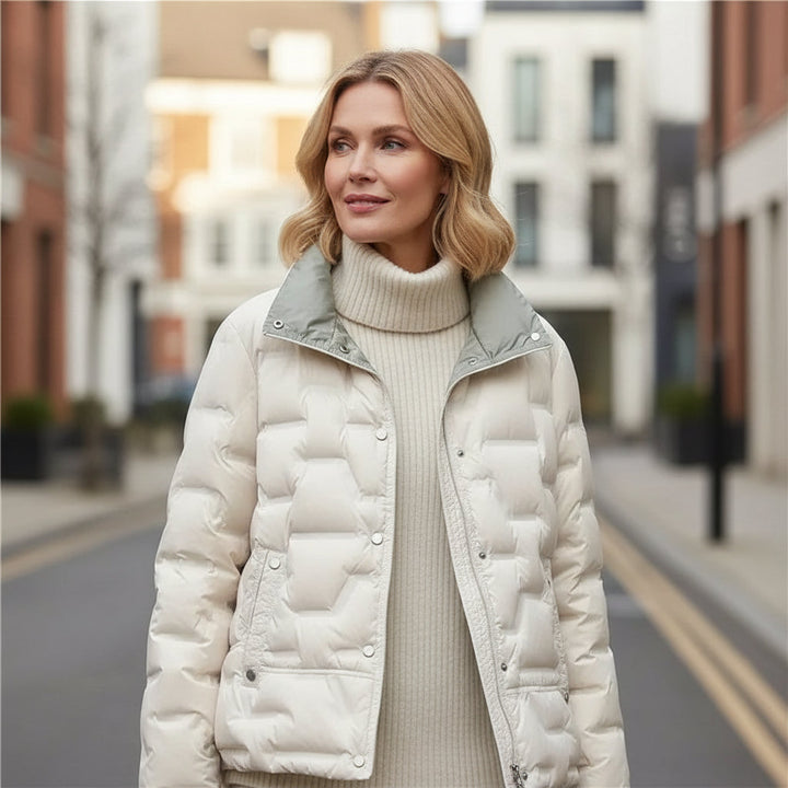 Women's Elegant Quilted Puffer Jacket
