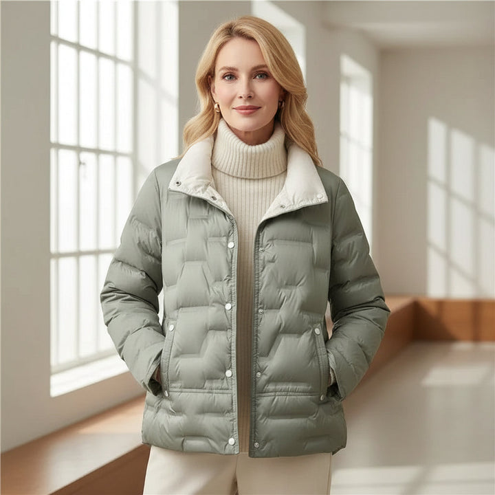 Women's Elegant Quilted Puffer Jacket