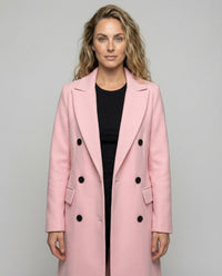 Women's Chic Hooded Double-Breasted Long Trench Coat