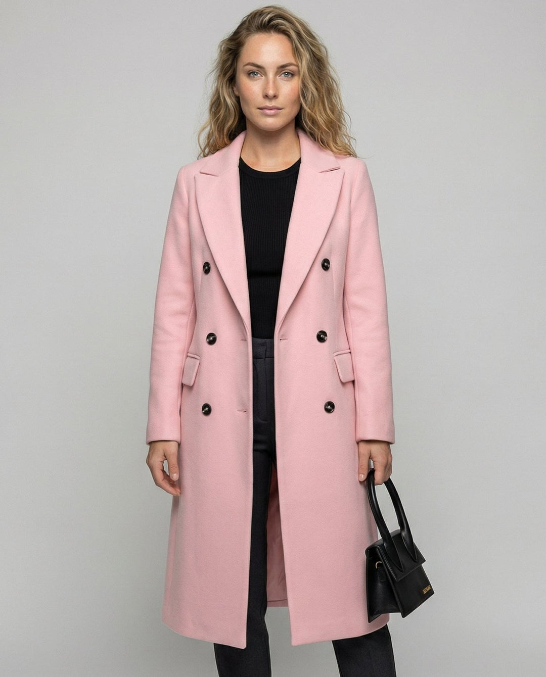 Women's Chic Hooded Double-Breasted Long Trench Coat