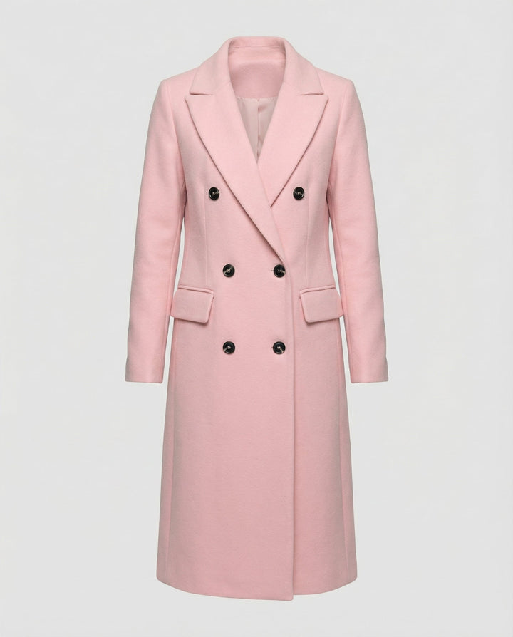 Women's Chic Hooded Double-Breasted Long Trench Coat