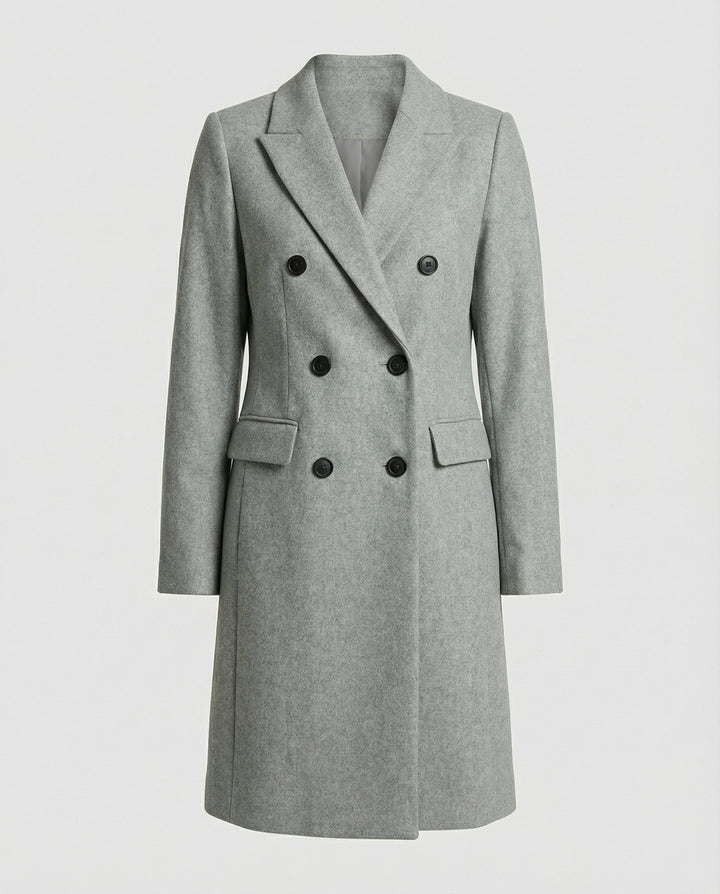 Women's Chic Hooded Double-Breasted Long Trench Coat