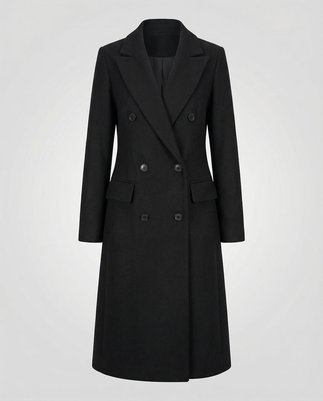 Women's Chic Hooded Double-Breasted Long Trench Coat