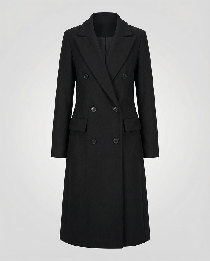 Women's Chic Hooded Double-Breasted Long Trench Coat