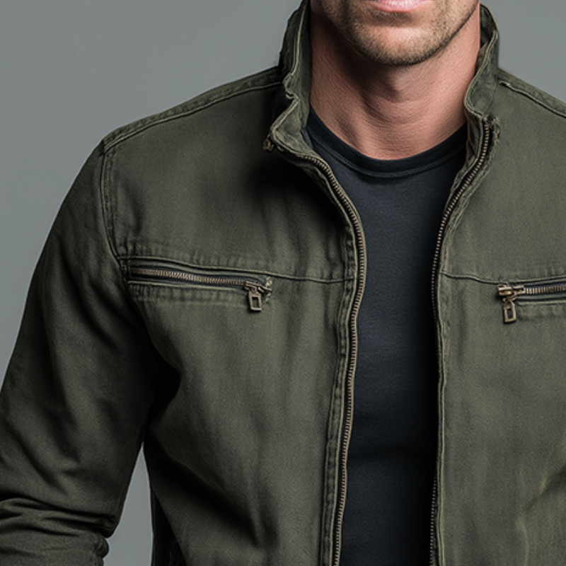 Men's Fall Jacket in Soft Cotton (6)
