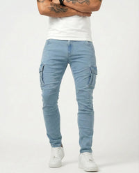 Jack | Men's Slim Cargo Trousers with Elastic Fit