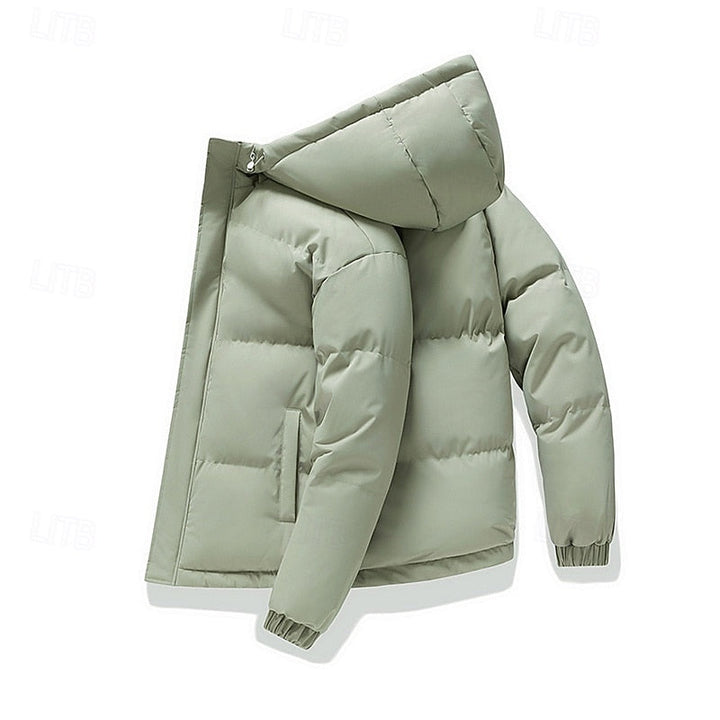 Men's Warm Insulated Hooded Puffer Jacket