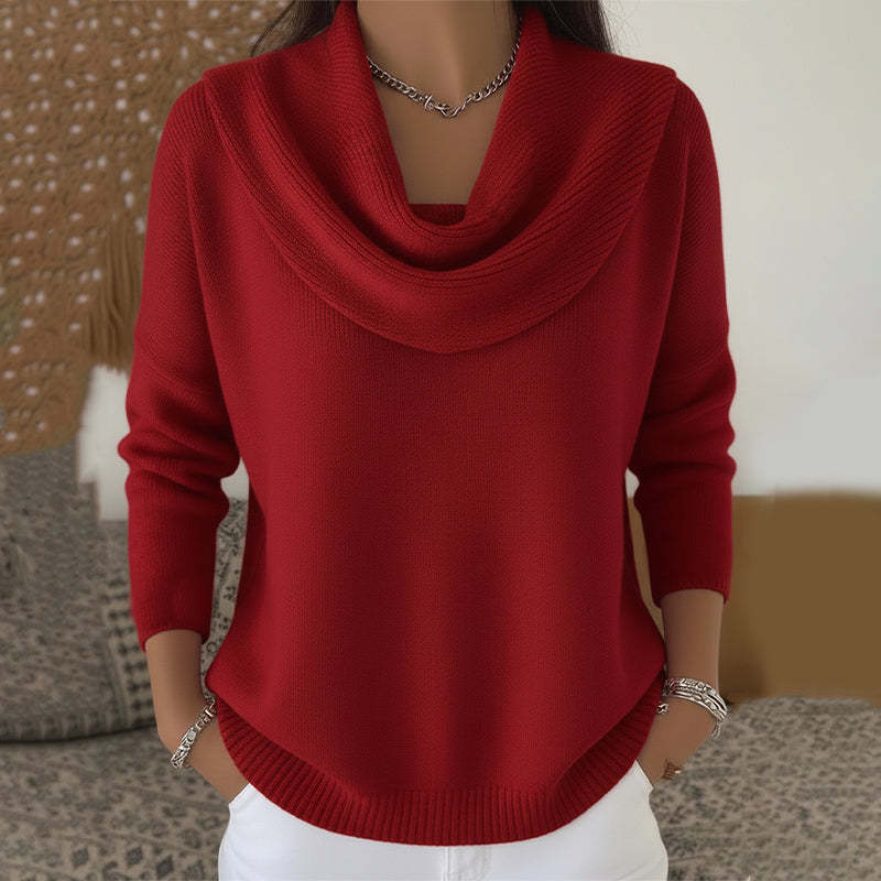 Women's Elegant Oversized Ribbed Knit Sweater