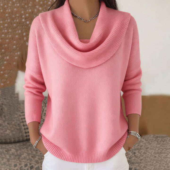 Women's Elegant Oversized Ribbed Knit Sweater