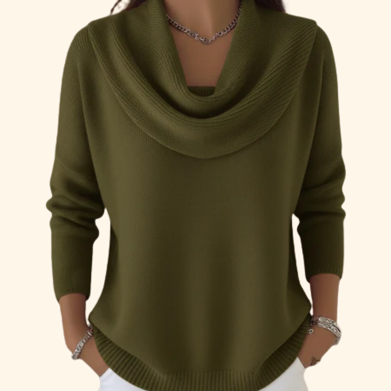 Women's Elegant Oversized Ribbed Knit Sweater