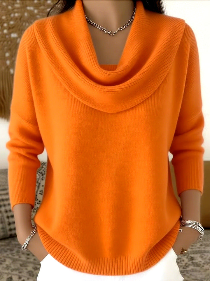 Women's Elegant Oversized Ribbed Knit Sweater