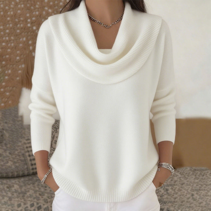 Women's Elegant Oversized Ribbed Knit Sweater