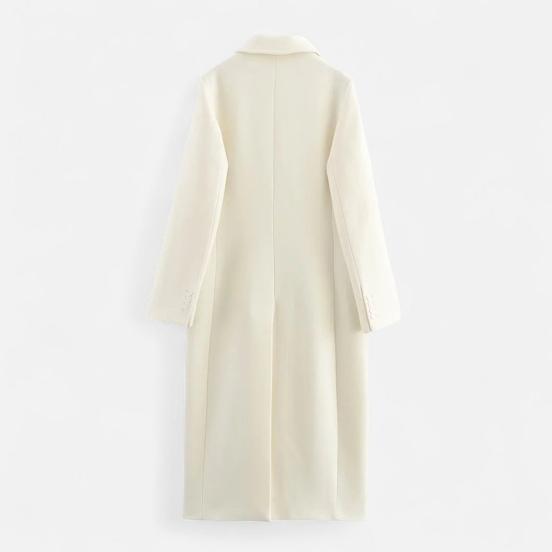 Women's Flattering Double Breasted Long Trench Coat