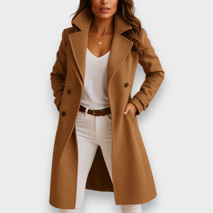 Women's Polished Long Wool Coat