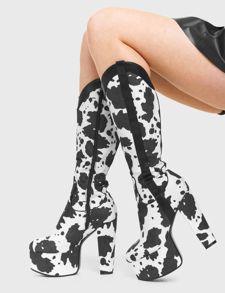 Women's Boots Fall Western Knee-High