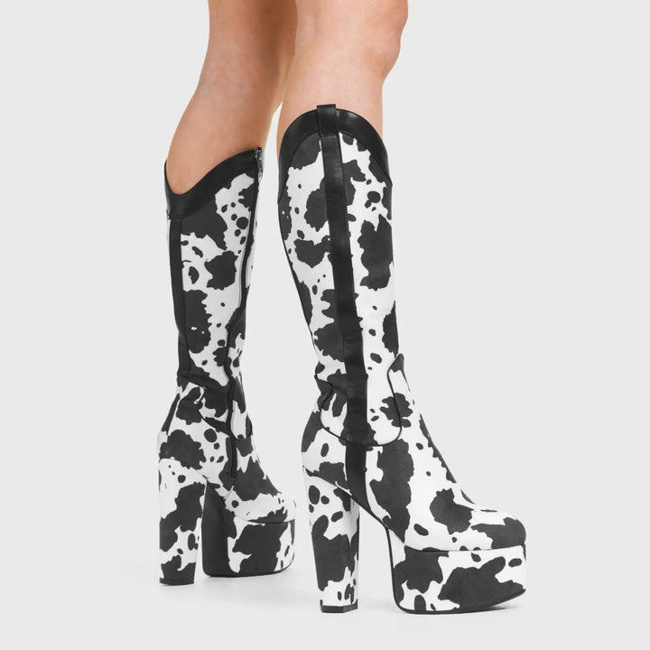 Women's Boots Fall Western Knee-High (5)