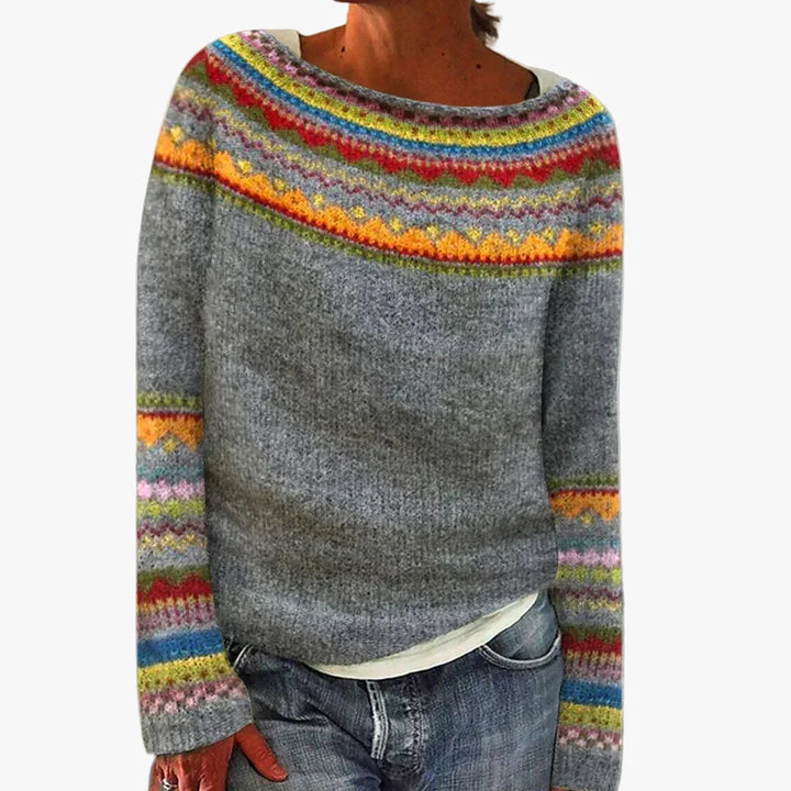 Women's Effortless Striped Knit Sweater