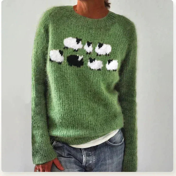 Women's Effortless Striped Knit Sweater