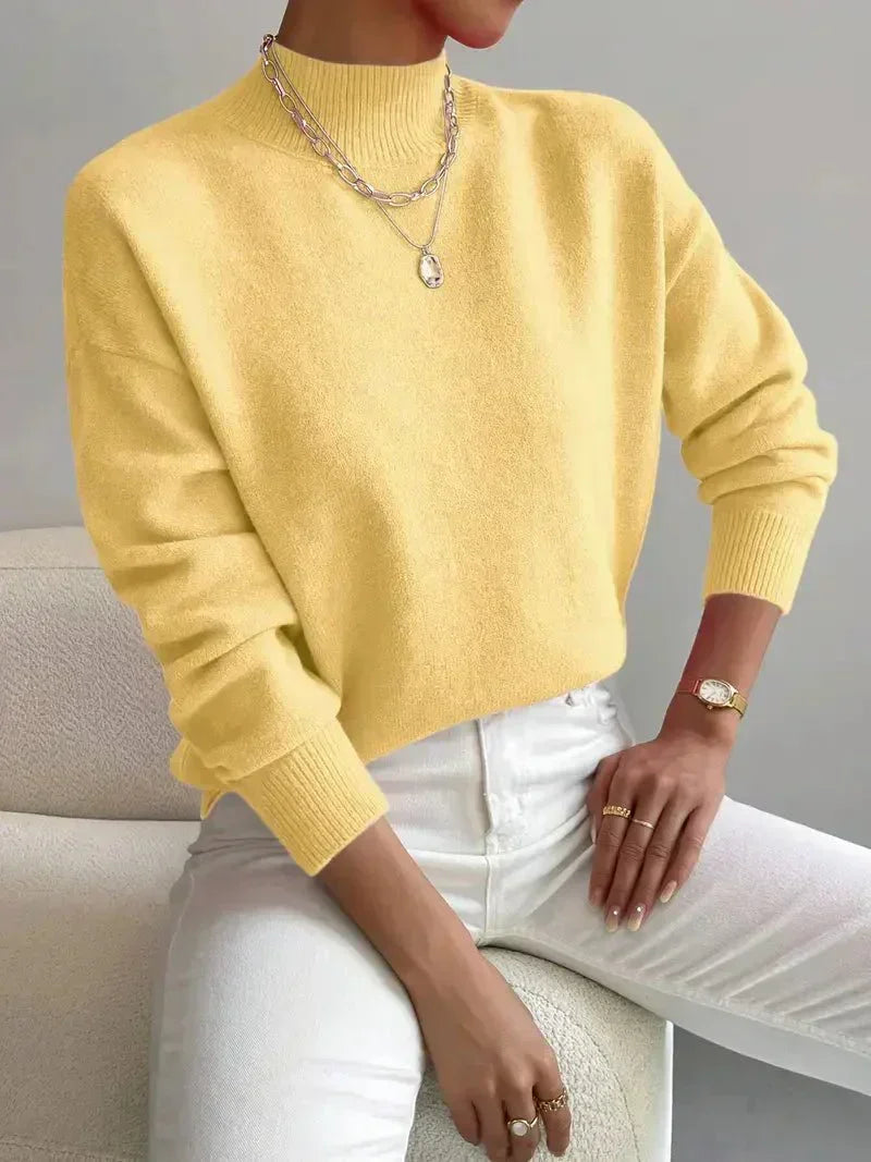 Women's Stylish Turtleneck Knit Sweater