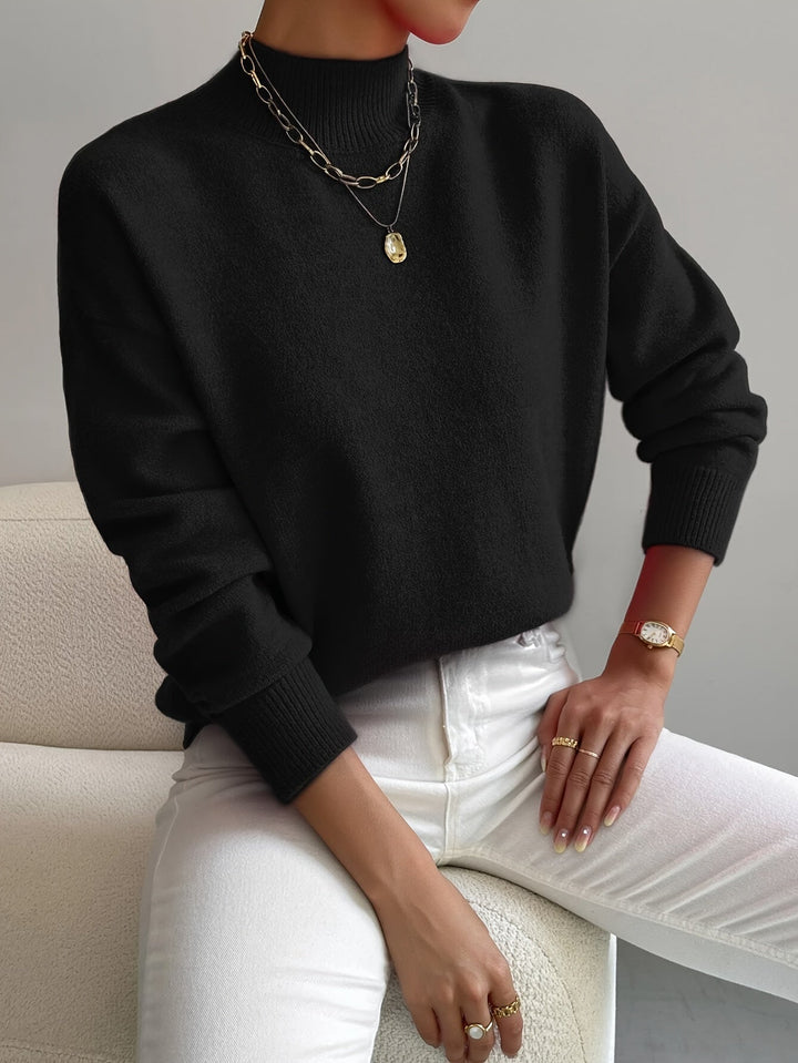 Women's Stylish Turtleneck Knit Sweater