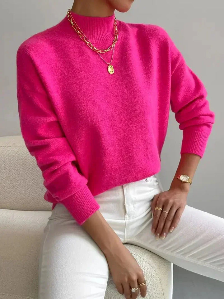Women's Stylish Turtleneck Knit Sweater