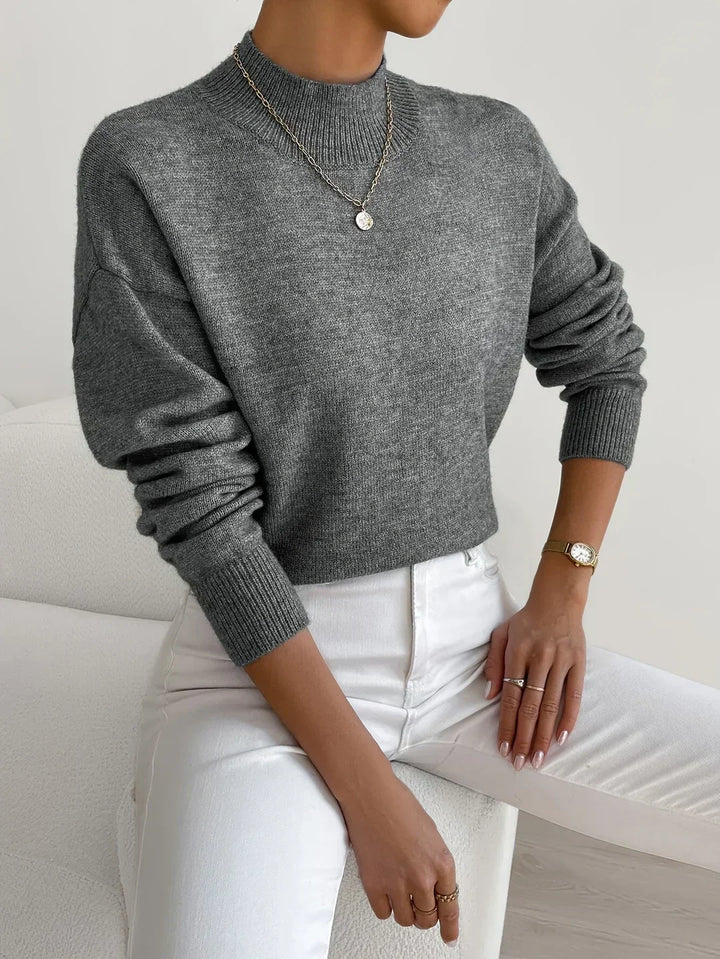 Women's Stylish Turtleneck Knit Sweater