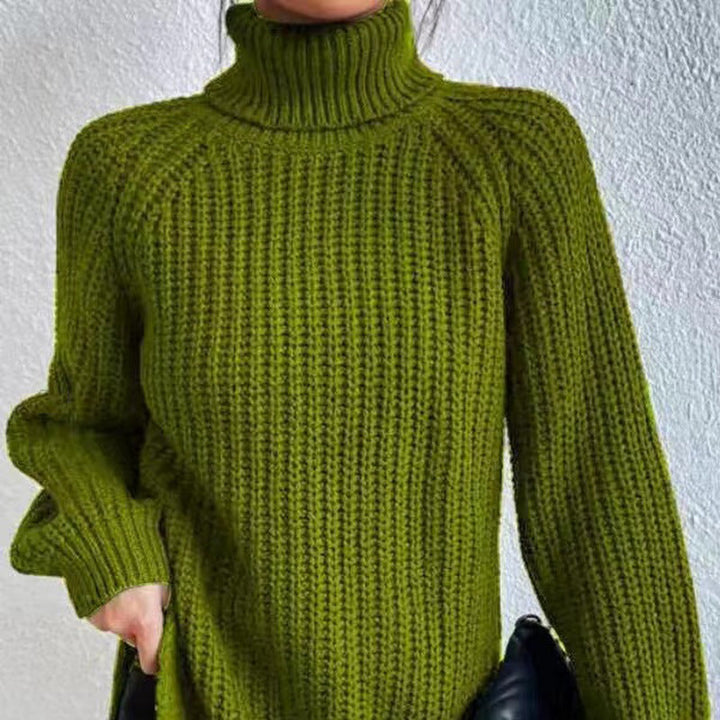 Women's Beautiful Chunky Knit Turtleneck Sweater