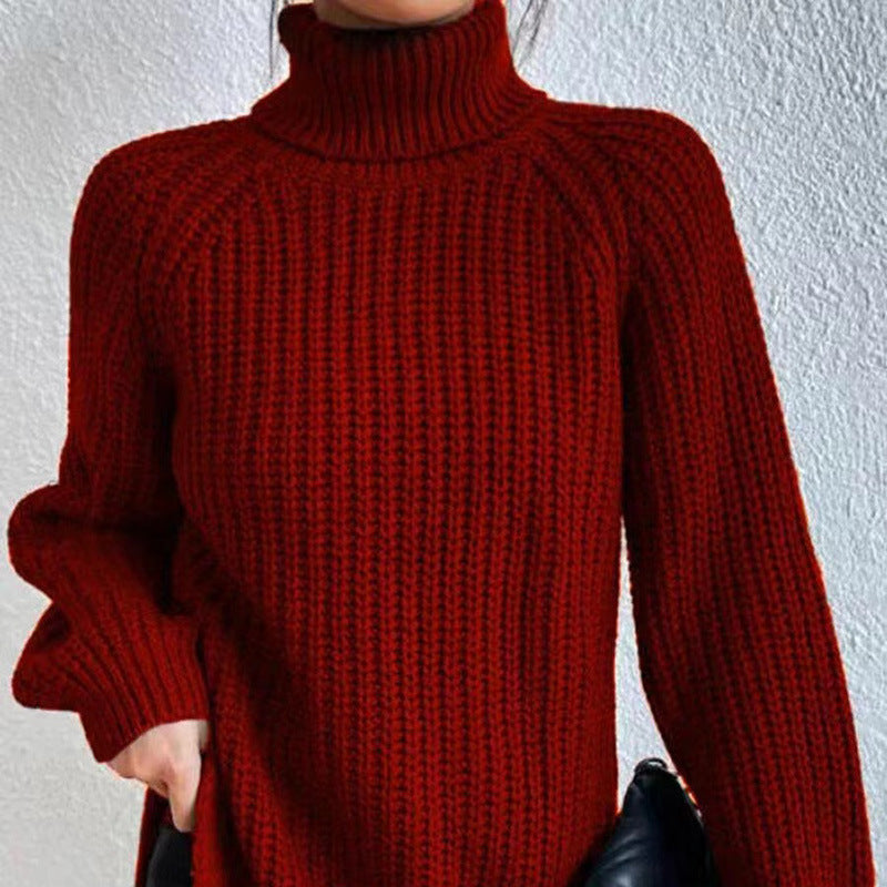 Women's Beautiful Chunky Knit Turtleneck Sweater