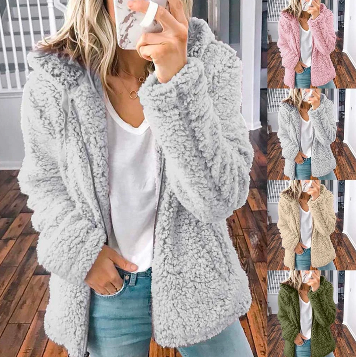 Women's Cozy Oversized Fleece Winter Jacket (5)