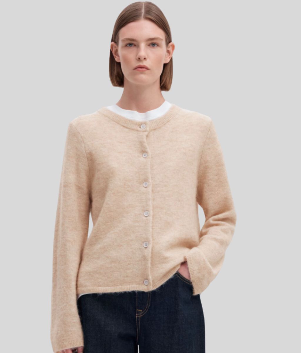 Women's Crew Neck Sweater in Alpaca Wool