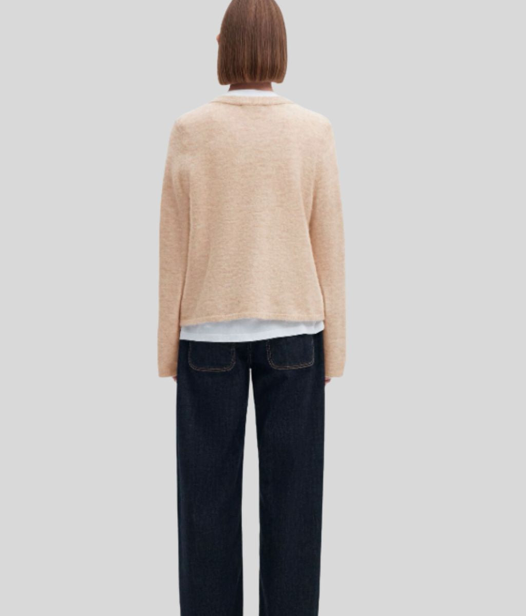 Women's Crew Neck Sweater in Alpaca Wool (2)