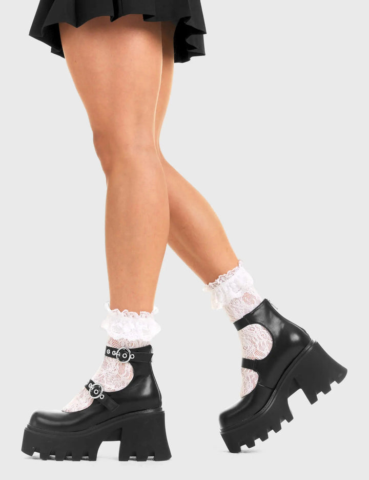 Women's Fall Boots Platform Ankle Lace-Up (3)