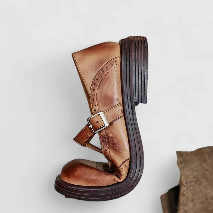 Women's Fall Boots T-Strap Leather (4)