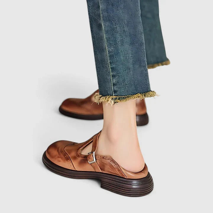 Women's Fall Boots T-Strap Leather (5)