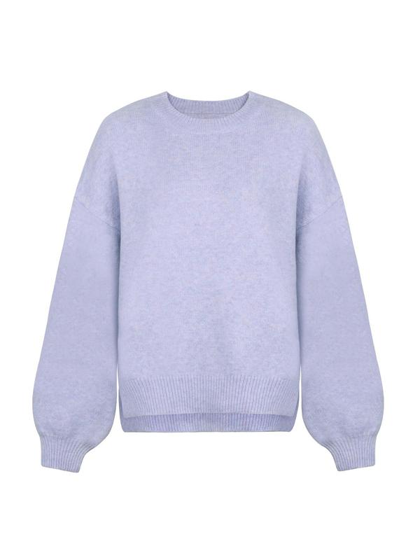 Women's Pretty Oversized Knit Crewneck Sweater